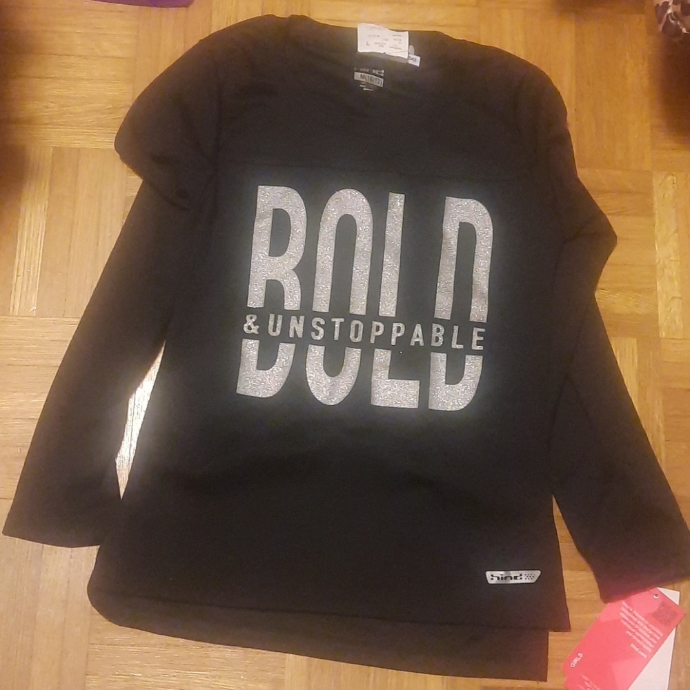 Black hind size 10/12 workout shirt